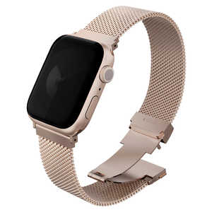 KENZAN UNIQ DANTE PRO APPLE WATCH SELF-ADJUSTABLE MESH STEEL BAND �Х�� 42/41/40MM - METALLIC ROSE UNIQ-42MM-DANPMRSE