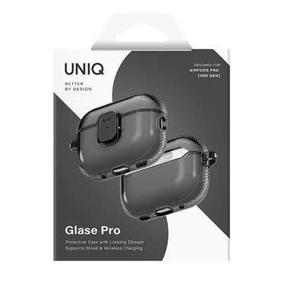 KENZAN AirPodsPro3ケース UNIQ TPUケース GLASE PRO GLOSSY SMOKE