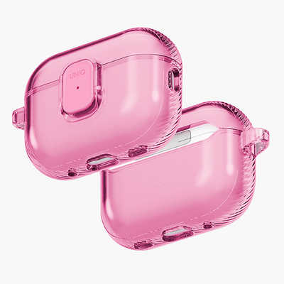 KENZAN AirPodsPro3ケース UNIQ TPUケース GLASE PRO CANDY PINK CANDY