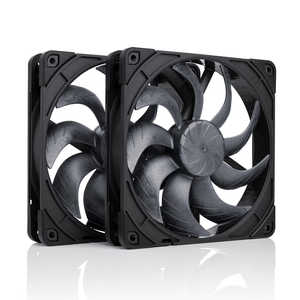 NOCTUA ケースファンx2 ［140mm / 1500RPM］ NF-A14X25-G2-PWM-SX2-PP-CH-BK