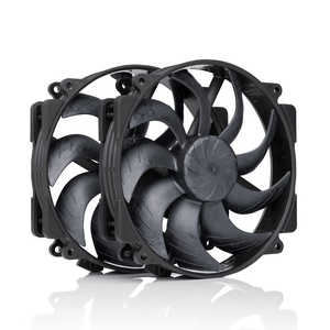 NOCTUA ケースファンx2 ［140mm / 1500RPM］ NF-A14X25R-G2-PWM-SX2-PP-CH-BK