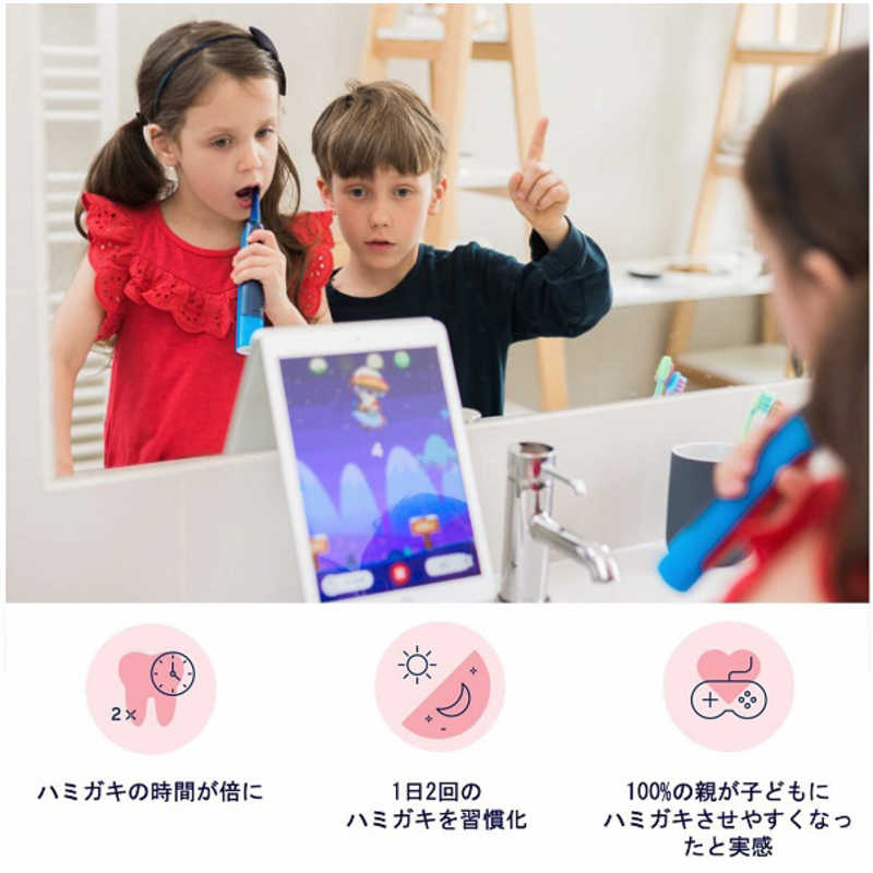 PLAYBRUSH PLAYBRUSH プレイブラッシュ スマート ソニック用 替えブラシ2本セット Playbrush Smart Sonic 電動歯ブラシ 子供用 PB-3001 PB-3001