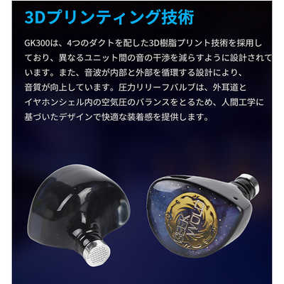 GEEKWOLD カナル型イヤホン GeekWold機 ［φ4.4mm バランスプラグ