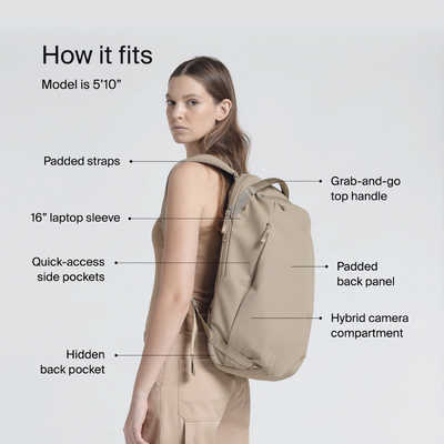 URTH ノーライト 24L バックパック ベージュ UR-6603 の通販