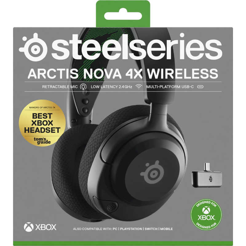STEELSERIES STEELSERIES ゲーミングヘッドセット Arctis Nova 4X(RE) ［ワイヤレス(USB) /両耳 /ヘッドバンドタイプ］ 61646J 61646J
