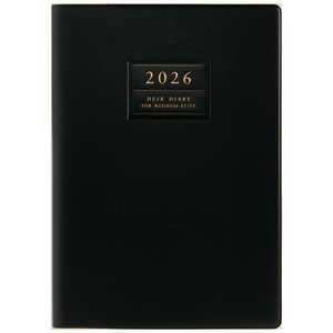 高橋書店 2026年版4月始まり デスクダイアリー ［ウィークリー / A5 / 月曜日始まり］ 黒 No.910
