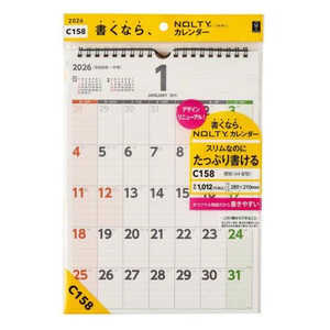 ���{�\������}�l�W�����g�Z���^�[ C158 NOLTY�J�����_�[�Ǌ|A4��