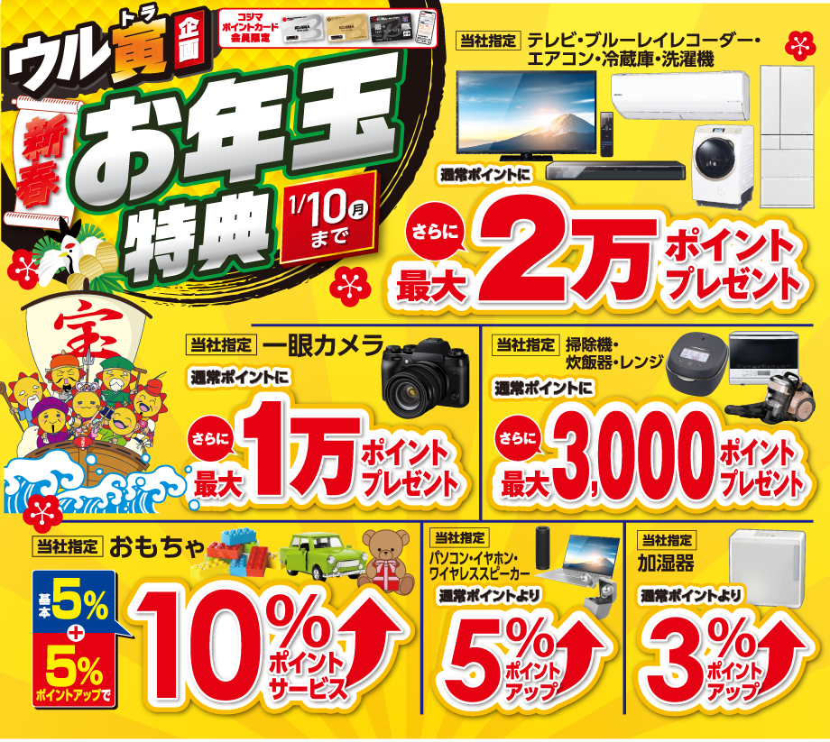 22年 初売り くらし応援コジマ