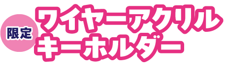 限定ワイヤーアクリルキーホルダー