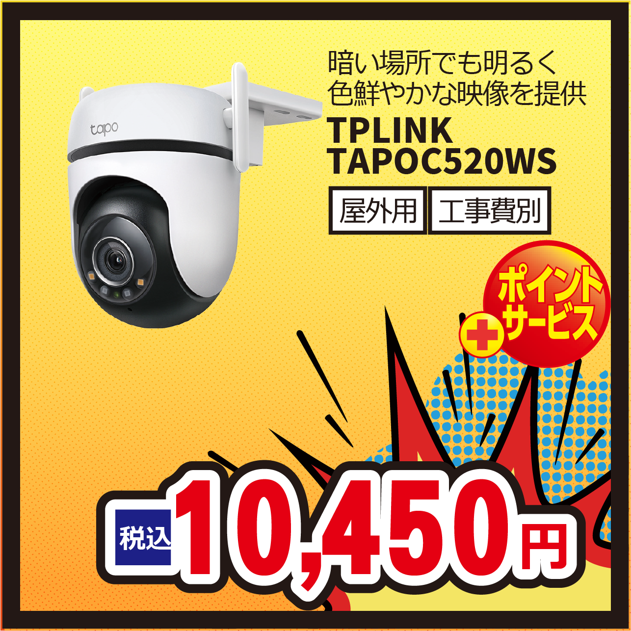 TPLINK TAPOC520WS 10450�~�i�ō��j